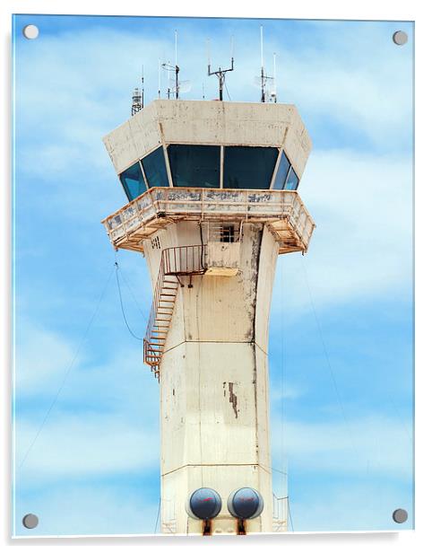 Control tower Acrylic by Victor Burnside