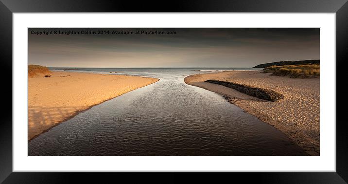 Oxwich Bay Swansea Framed Mounted Print by Leighton Collins