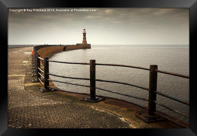 Roker Pier and Lighthouse Framed Print by Ray Pritchard