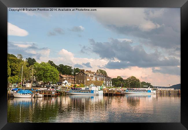 Evening on Lake Windermere Framed Print by Graham Prentice