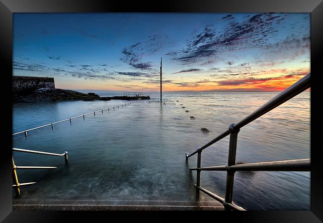 Ilfracombe Pier sunrise Framed Print by Dave Wilkinson North Devon Ph
