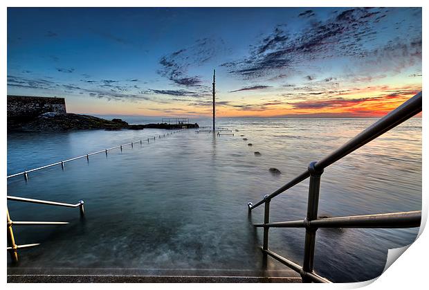 Ilfracombe Pier sunrise Print by Dave Wilkinson North Devon Ph