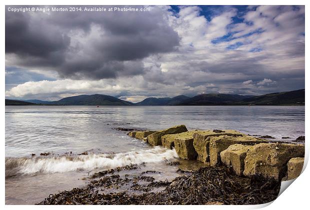 Rothesay Bay Print by Angie Morton