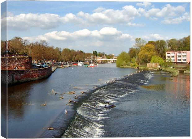 The River Dee, Chester Canvas Print by Ian Jackson