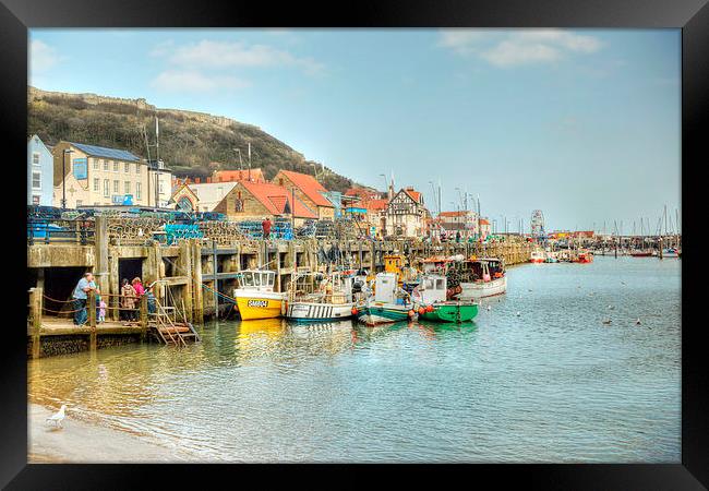 Scarborough Harbour Framed Print by Sarah Couzens