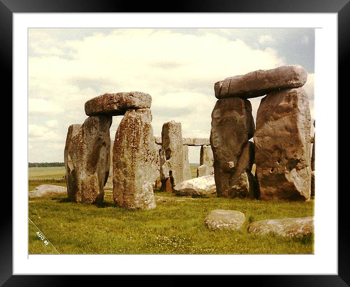 Stonehenge Framed Mounted Print by Diane Brause