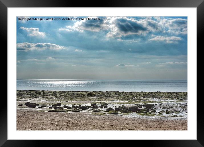 Rock Pools Hunstanton Beach Framed Mounted Print by Jacqui Farrell