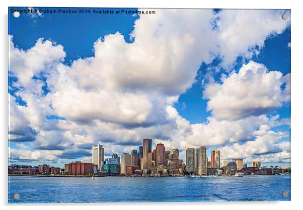 Boston Skyline Acrylic by Graham Prentice