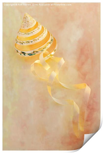Shell with Ribbon Print by Ann Garrett