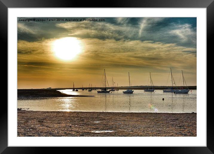Brancaster Staithe North Norfolk Framed Mounted Print by Jacqui Farrell