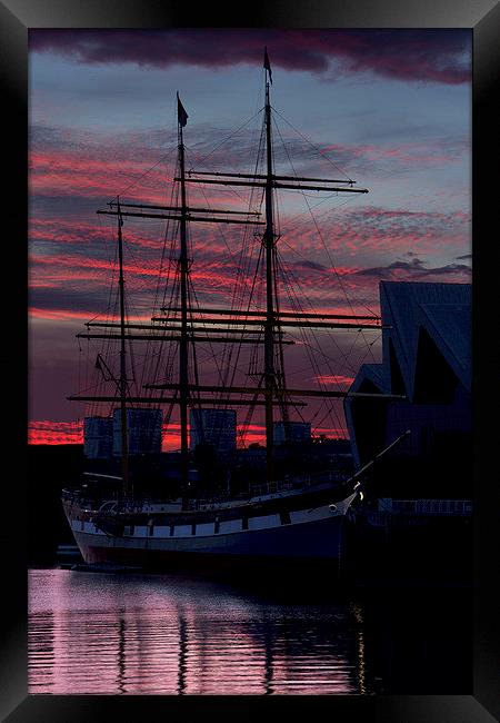 The Tall Ship Glenlee, Glasgow 2014 Framed Print by Alan Baird