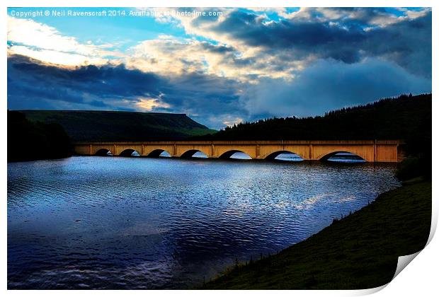 Ladybower Morning Print by Neil Ravenscroft