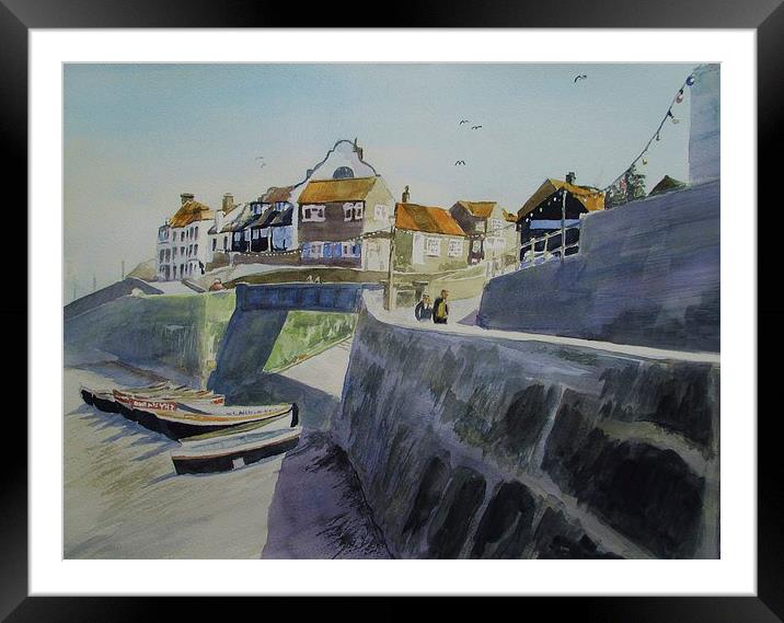 Sheringham Seafront Circa 1975 Framed Mounted Print by Martin Howard