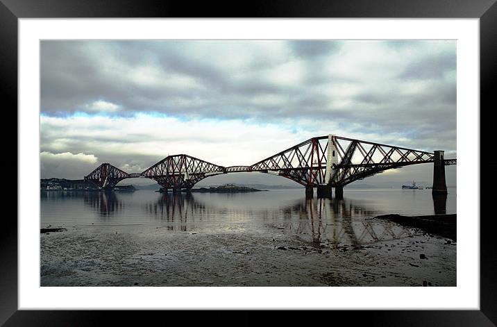 Forth Rail Bridge, Queensferry, Scotland Framed Mounted Print by Linda More