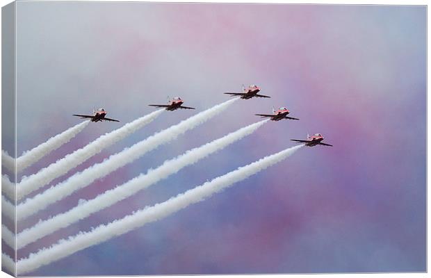 Red Arrows Canvas Print by Dean Messenger