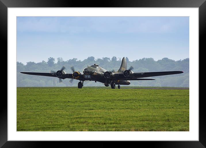 B-17 Flying Fortress : Sally B Framed Mounted Print by Dean Messenger
