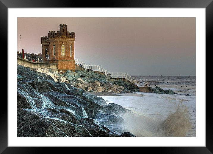 Withernsea Storm Framed Mounted Print by Martin Parkinson
