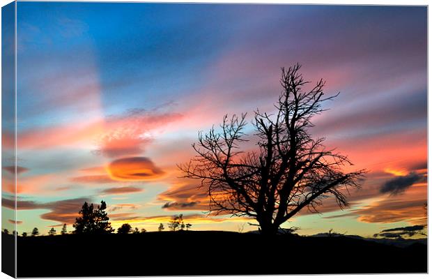 Abriachan sunset Canvas Print by Macrae Images