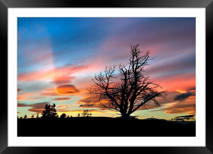 Abriachan sunset Framed Mounted Print by Macrae Images