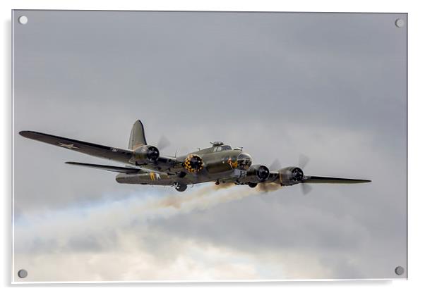 B17 Flying Fortress Acrylic by Dean Messenger