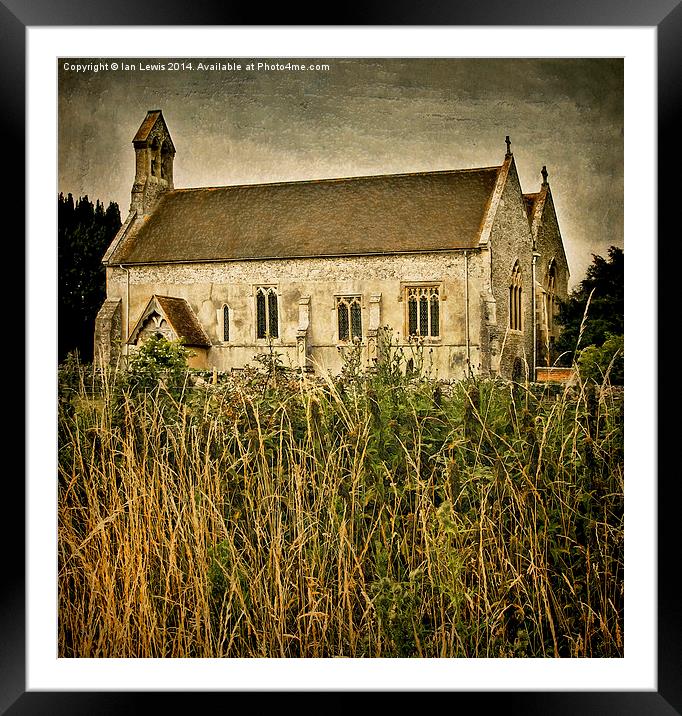 The church at South Moreton Framed Mounted Print by Ian Lewis