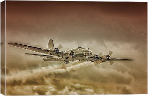 B17 Flying Fortress Canvas Print by Dean Messenger