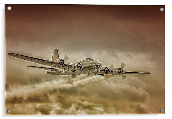 B17 Flying Fortress Acrylic by Dean Messenger