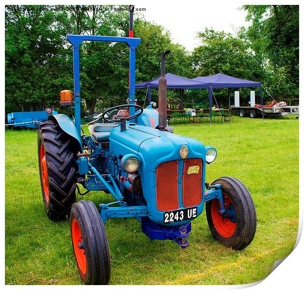 Vintage Farm Tractor Print by philip milner