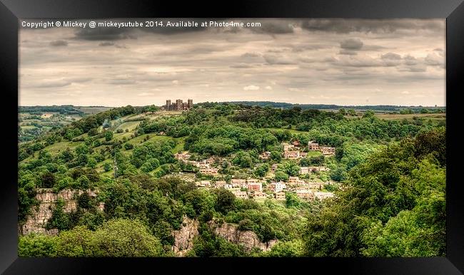 View From Heights Of Abraham Framed Print by rawshutterbug 