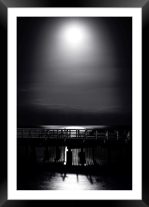 Full Moon over Bramble Bay Framed Mounted Print by Peta Thames