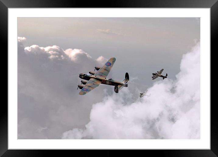 Lancasters Forming Up Framed Mounted Print by J Biggadike