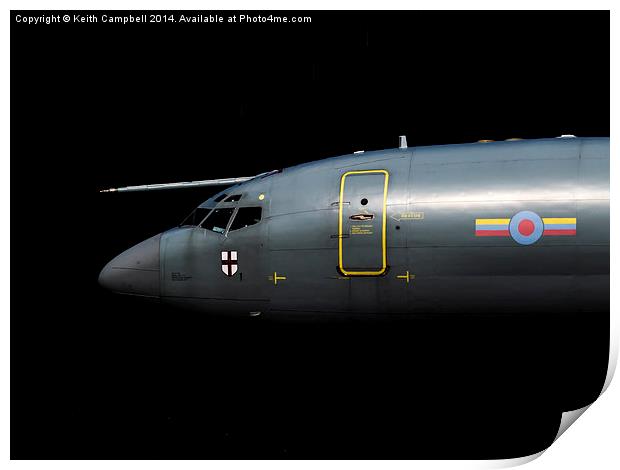RAF Boeing E3D Sentry ZH103 Print by Keith Campbell