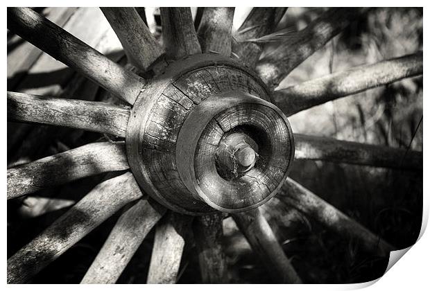 Wagon Wheel Print by David Hare