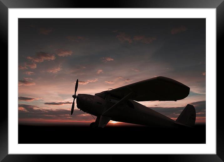 Luscombe Sunset Framed Mounted Print by J Biggadike