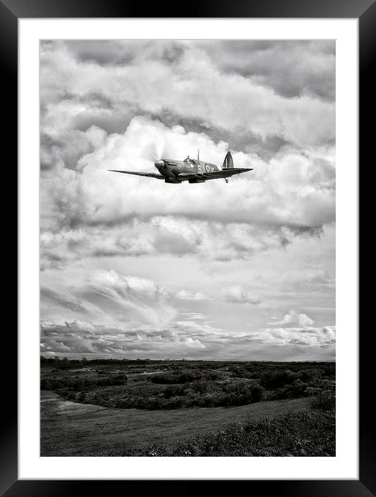 Spitfire Framed Mounted Print by Jason Green