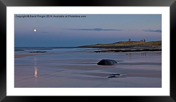 Dunstanburgh Castle Framed Mounted Print by David Pringle