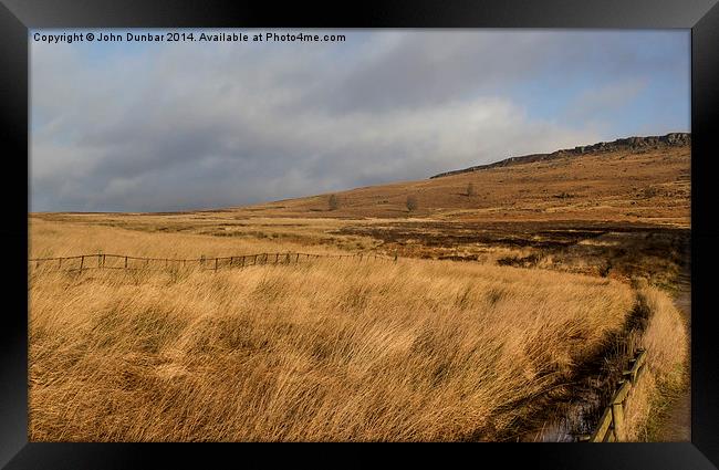 Bamford Moor Framed Print by John Dunbar