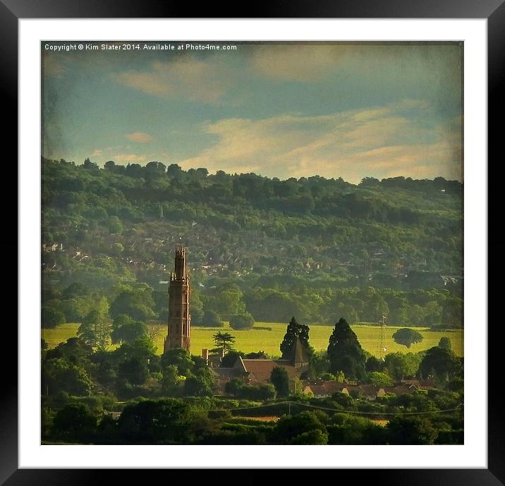 Hadlow Tower Framed Mounted Print by Kim Slater