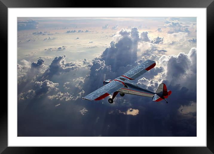 Luscombe Flight Framed Mounted Print by J Biggadike