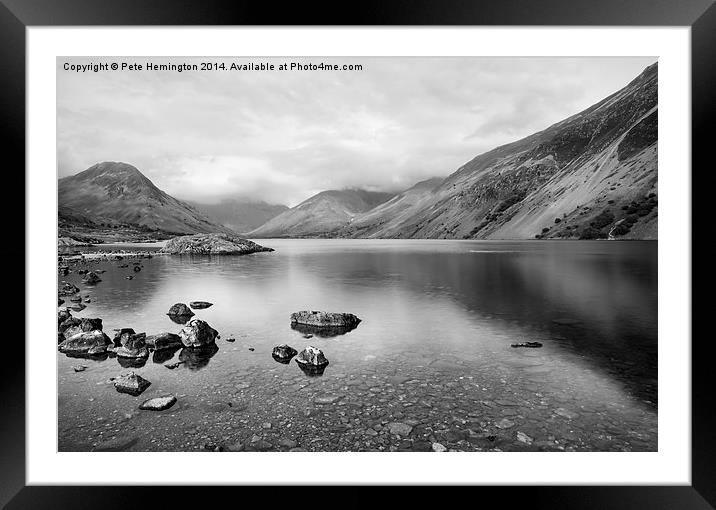 Wast water Framed Mounted Print by Pete Hemington