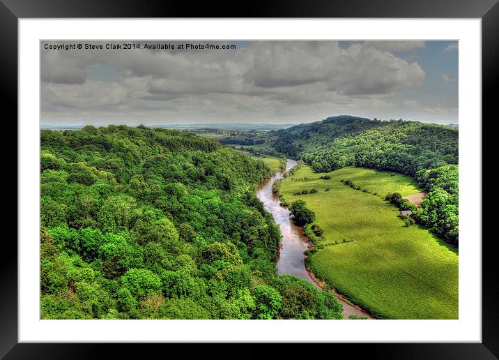 View from Symonds Yat Rock Framed Mounted Print by Steve H Clark