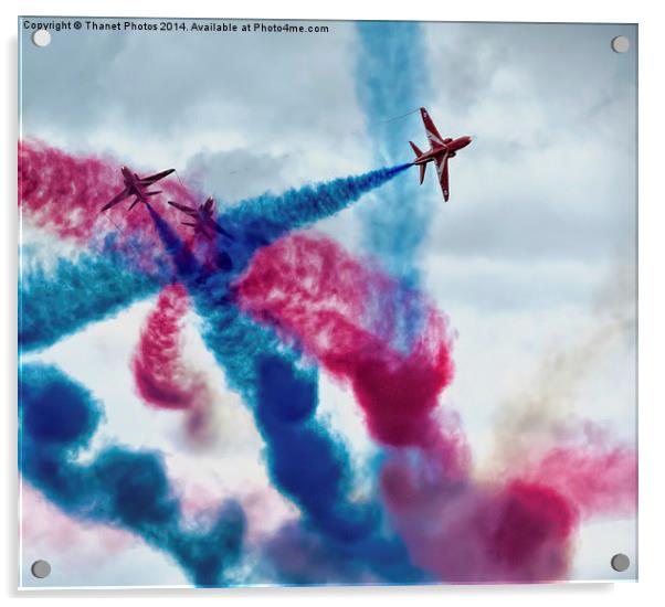 Red Arrows Acrylic by Thanet Photos