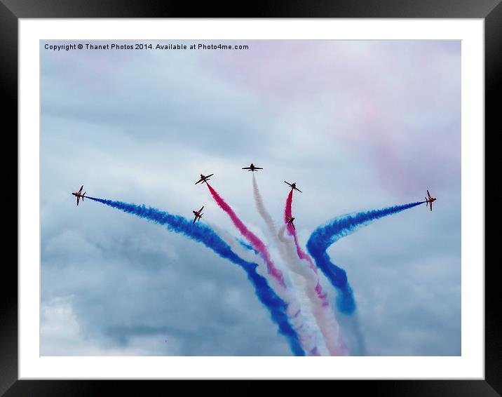 The Red Arrows Framed Mounted Print by Thanet Photos
