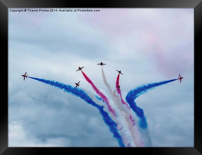 The Red Arrows Framed Print by Thanet Photos