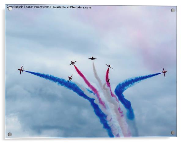 The Red Arrows Acrylic by Thanet Photos