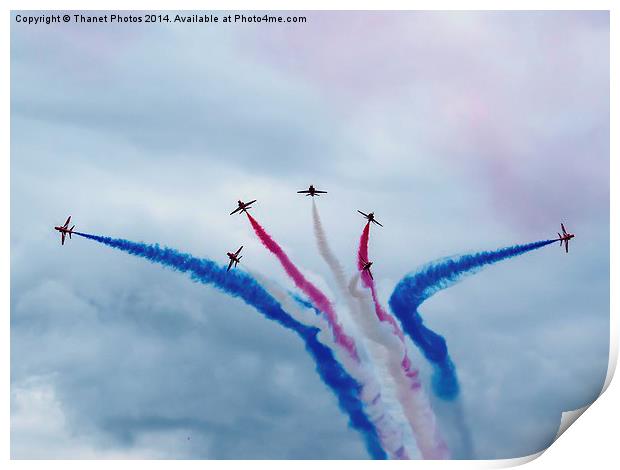 The Red Arrows Print by Thanet Photos