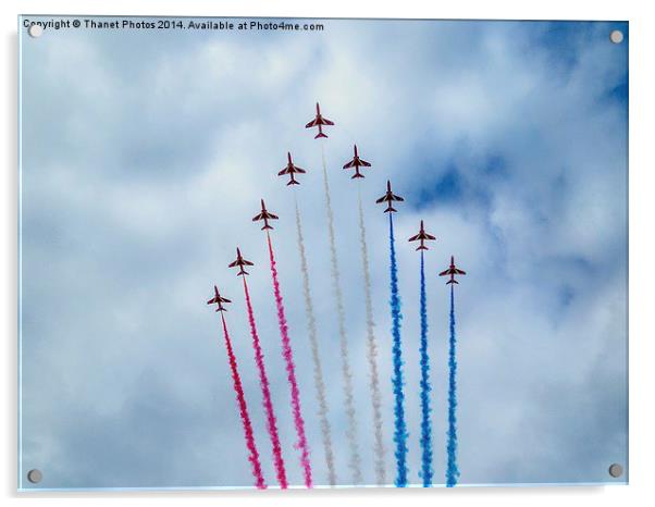 Red Arrows display Acrylic by Thanet Photos