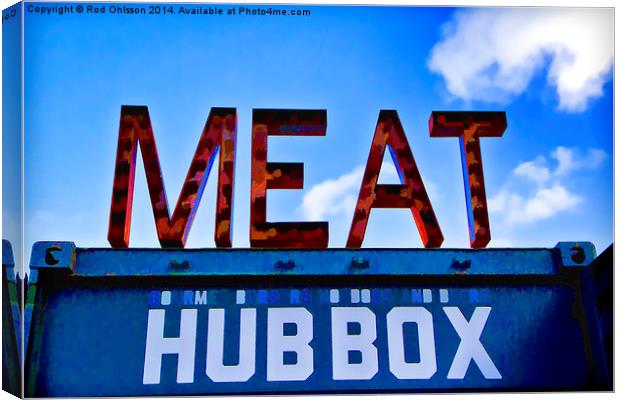 MEAT Canvas Print by Rod Ohlsson