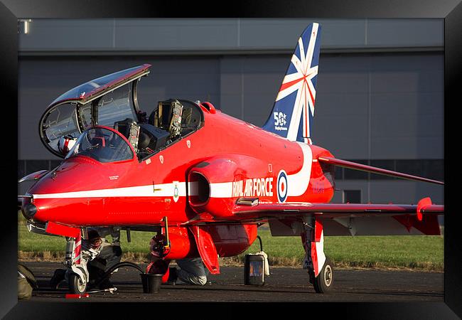 Red Arrows Framed Print by Dean Messenger