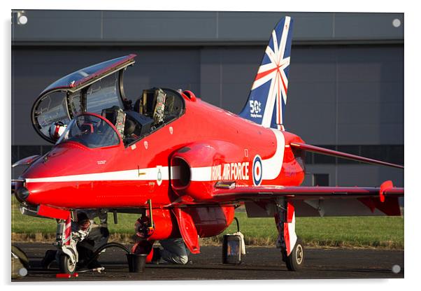 Red Arrows Acrylic by Dean Messenger